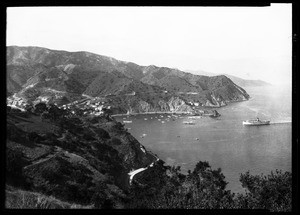 Cove along the shore of Catalina Island, 1927