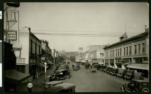 Philadelphia Street looking east from Greenleaf Street in Whittier, ca.1924