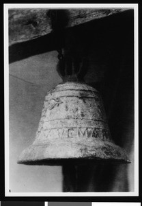 Mission bell of the Mission San Luis Rey de Francia, ca.1808