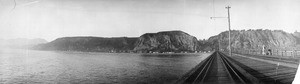 View of Long Wharf looking towards Pacific Palisades, ca.1895