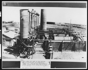 First 5000 barrel unit of the Western Oil and Refining Company, at Wilmington, ca.1930