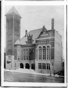 Exterior view of Los Angeles City Hall, ca.1890