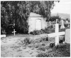 Forster Family Tomb at the cemetery of San Juan Capistrano, ca.1930