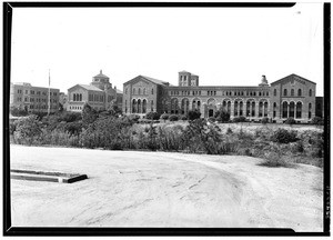 Buildings on the UCLA campus, viewed from a distance, 1935