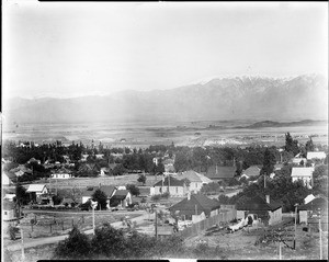 Panoramic view of Corona "from the high school", ca.1908