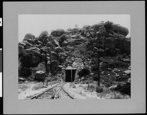 View of the Chatsworth Park railroad tunnel