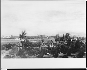 The A.W. Francisco House looking north from Figueroa Street and Ninth Street, ca.1881