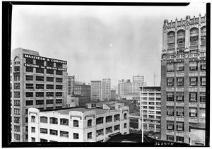 Panorama of the textile district from the Textile Center Building, June 1, 1927