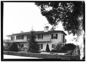 View of a two-story ranch home in the San Gabriel Valley, in November 1937