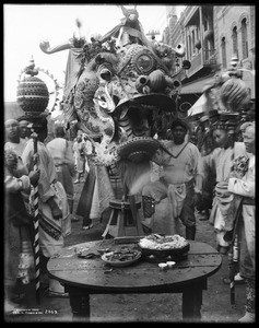 Chinese dragon feeding ceremony, ca.1902-1904