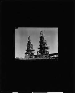 Banana unloaders at Los Angeles Harbor