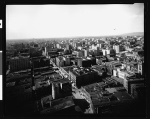 Panorama of Los Angeles, shout from First and Spring Streets, 1928