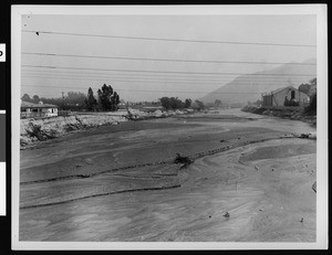 Flooded-out drainage ditch, 1938