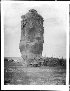 Rock pillar at Acoma, New Mexico, 1886