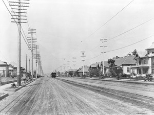 View of Pasadena Avenue looking north in Highland Park, ca.1910