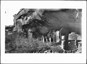 Spruce Tree Cliff house at Mesa Verde National park in Manco Canyon, Colorado, 1895