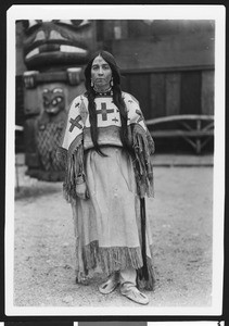 Indian princess in detailed native dress, ca.1900