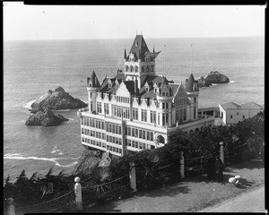 View of the Cliff House and Seal Rocks, San Francisco, ca.1900