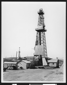 Derrick at the Kettleman Hills Oil Field, ca.1930