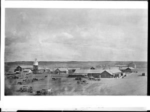 Government building at the Pine Ridge Indian Agency in South Dakota