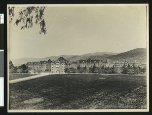 Exterior view of the State Hospital complex in Highland, ca.1900