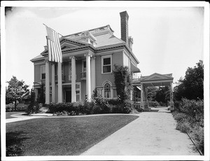 J.D. Hooker residence, Adams Boulevard and Hope Street, ca.1900-1905