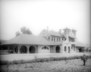 Exterior view of Salt Lake Station in Riverside, built in 1904