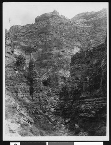 Dark Canyon on the trail to the north rim, Grand Canyon, ca.1900-1930