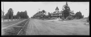 Exterior view of the Hotel Palomares in Pomona, ca.1910