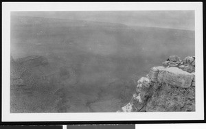 Boulders on a mountaintop in the Grand Canyon, Arizona, 1900-1940