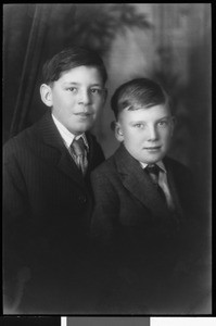 Portrait of two boys