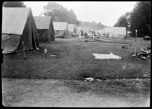 Refugee camp in G.G. Park, San Francisco, 1906