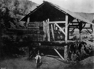 View of Sutter's Mill at Coloma, where Marshall discovered gold, El Dorado, ca.1930