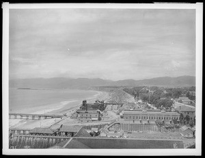 Santa Monica's North Beach from the Arcadia Hotel, ca.1890