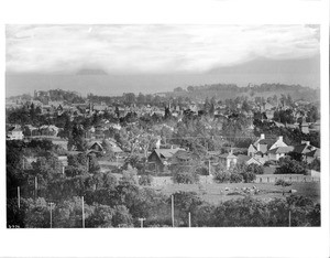 Birdseye view of Santa Barbara, taken from one of the Mission towers, ca.1903