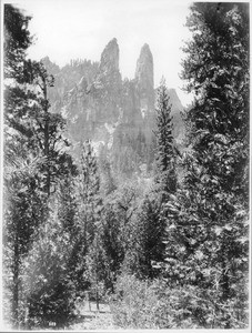 Cathedral Spires in Yosemite National Park, ca.1900