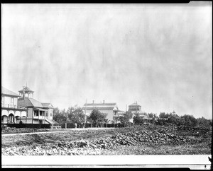 Ocean Avenue looking southeast from the side of the road at Long Beach, California, ca.1905