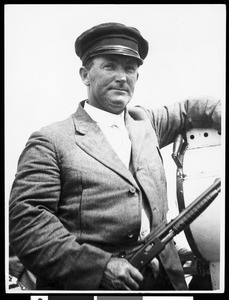 An in-bust portrait of a male hunter, ca.1920