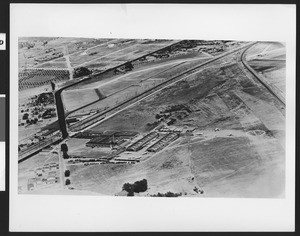 Aerial view of Lockheed Aircraft and Airport, ca.1928