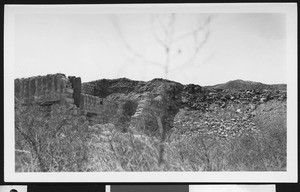 Ruins of a large stamp mill at "old picacho", June, 14, 1935