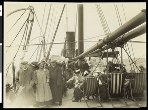 S.S. Ohio at sea during the Los Angeles Chamber of Commerce's voyage to Hawaii, 1907