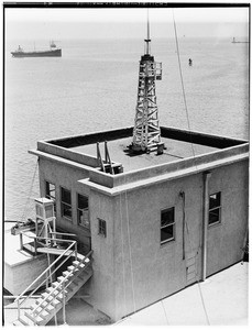 View of the rooftop of the Marine Exchange in San Pedro