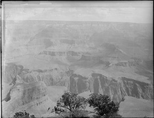 The Grand Canyon from part way down Bright Angel Trail looking north, ca.1900-1930