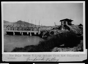 Palo Verde Valley intake from the Colorado River, ca.1910