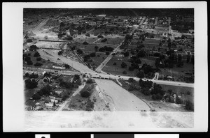 River flooding in Monrovia, 1938