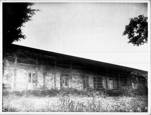 Rear part of the building at Mission San Jose which still stood after the earthquake of 1869, ca.1900