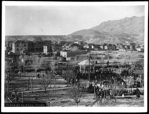 Plaza at El Paso, Texas, December 26, 1885