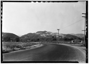 Dirt road approaching the California Botanic Gardens, September 1928