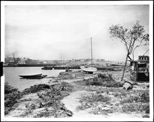 View of San Pedro from Terminal Island, 1900