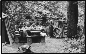 Campers in Silver Fir Forest Camp, Washington, August 1, 1937